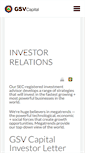 Mobile Screenshot of investors.gsvcap.com